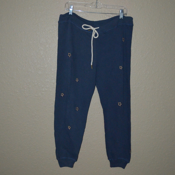 THE GREAT. Pants - NWT $168 2 M The GREAT. Blue Stars Crop Sweatpants